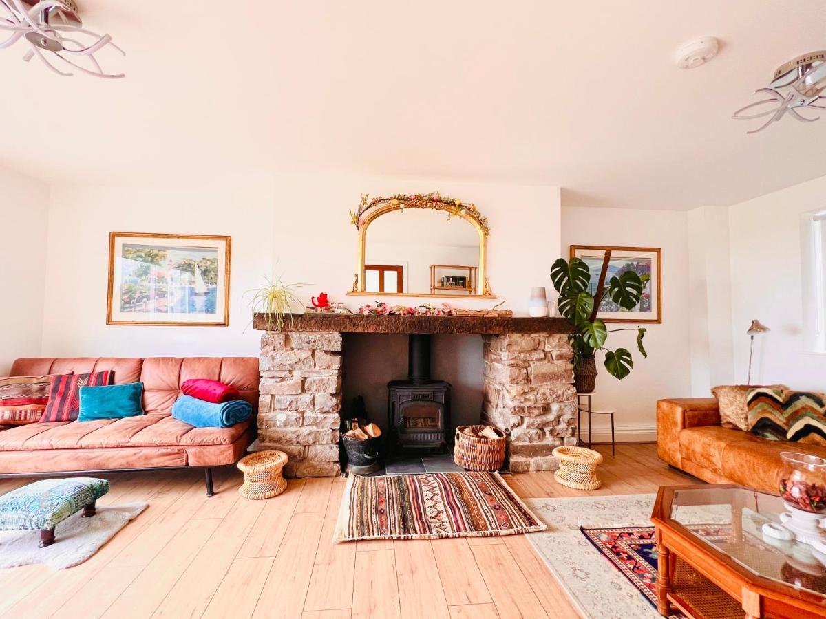 Gordy Hall -Sea Facing Welsh Cottage With Stunning Views ペンディン エクステリア 写真